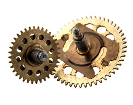 An aged gear from a clock Stock Photos
