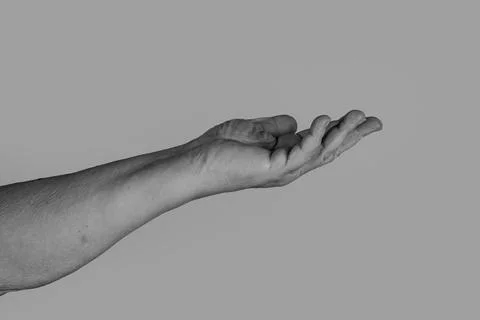 Aged hands natural old skin texture. Wrinkled hands aging reality. Elderly .. Stock Photos