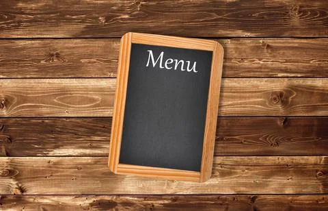 Aged  Menu Blackboard Stock Photos