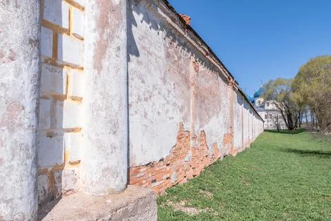 Aged Monastery Wall Stock Photos