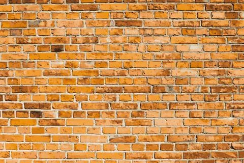 Aged Old Brick Wall Brown Color of Textured Grungy Background. Vector Stock Illustration