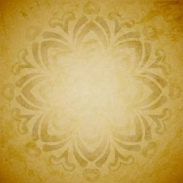 Aged paper background with ornament Stock Illustration