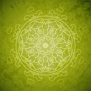 Aged paper background with ornament Stock Illustration