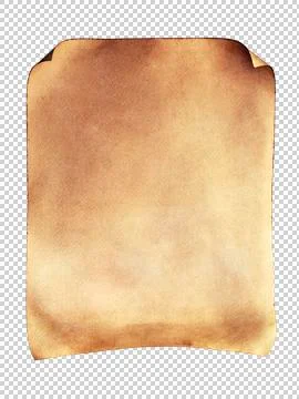 Aged Parchment With Rolled Edges 스톡 일러스트