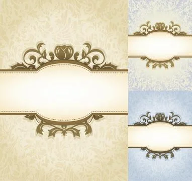Aged Parchment Royal Background Stock Illustration