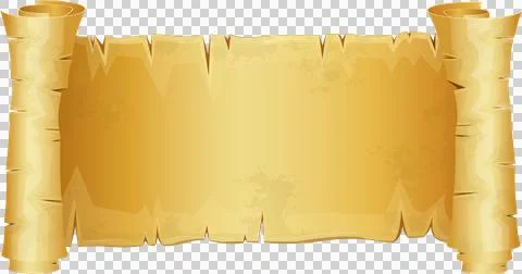 Aged parchment scroll with rolled ends, a classic design element for vintag.. Stock Illustration