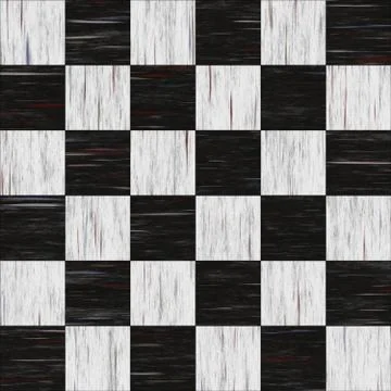 An aged patch of checkerboard linoleum... just like at the diner's - seamless te Stock Illustration