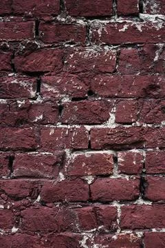 Aged red brick wall texture. Old textured grunge wall surface. Foto stock