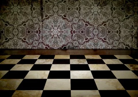 Aged Room Stock Illustration