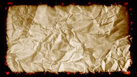 Aged sheet of paper burns Stock Footage 161037619