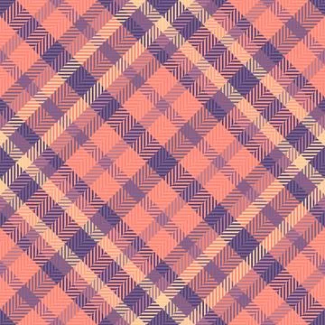 Aged textile vector fabric, tablecloth tartan seamless pattern. Pixel backg.. Stock Illustration