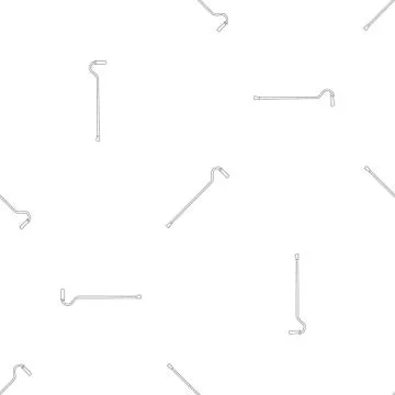 Aged walking stick pattern seamless vector Illustration