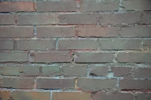 Aged wall made of red bricks. Vintage red brick wall with lovely texture. Dif Stock Photos