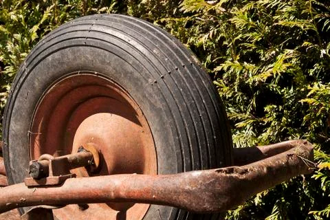 The aged wheel Stock Photos