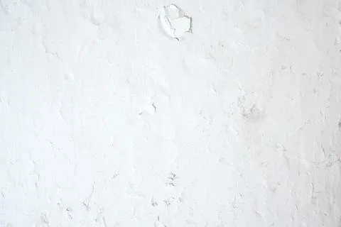Aged Whitewashed Clay Wall with Cracks and Damage Stock Photos