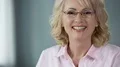 Aged woman sincerely smiling with healthy white teeth, dental care services 4k or 4k+ Resolution