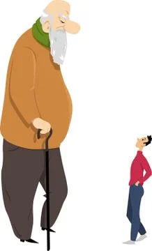 Ageing population Stock Illustration