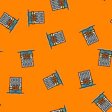 Agency advertising vector seamless pattern Stock Illustration