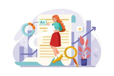 Agency Company Illustration Concept Stock Illustration