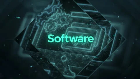 Agency Services. Software. No Slogans or Messages. Stock Footage 247633114