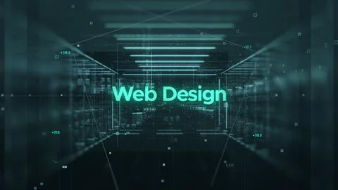 Agency Services. Web Design. No Slogans or Messages. Ilustração Stock