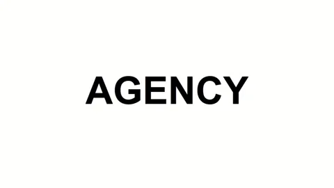 AGENCY Text Animation on White Background for Business, Marketing, and Corp.. 库存影片 330279941