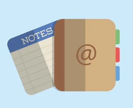 Agend design. Notes icon. Vector graphic Stock Illustration