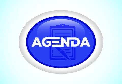 Agenda button design illustration. Suitable for mobile app, and website UI .. Stock Illustration