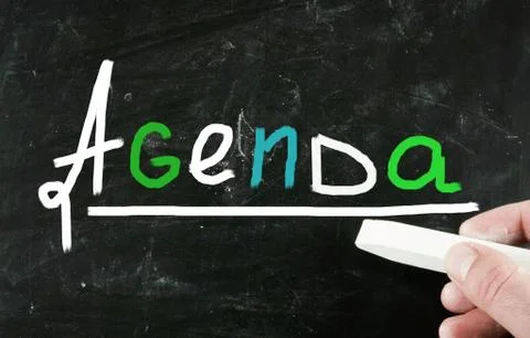 Agenda concept Stock Illustration
