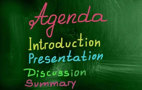 Agenda concept Иллюстрация