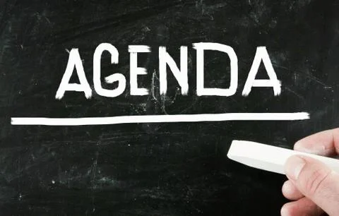 Agenda concept Illustrazione stock