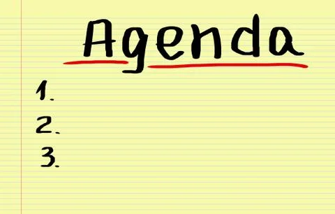 Agenda Concept Stock Illustration