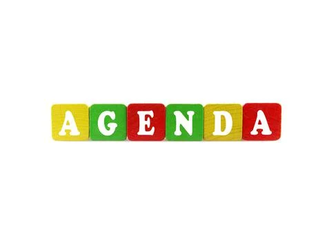 Agenda concept Stock Photos