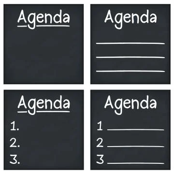 Agenda Stock Illustration