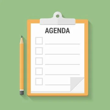 Agenda Stock Illustration