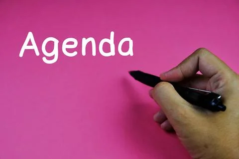 Agenda Stock Photos