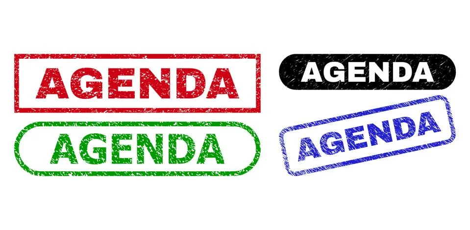 AGENDA Rectangle Seals Using Unclean Surface イラスト素材