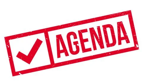Agenda rubber stamp Иллюстрация