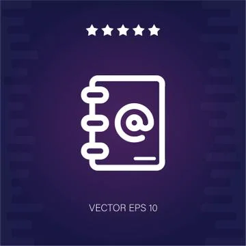 Agenda vector icon Stock Illustration