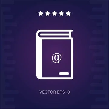 Agenda vector icon Illustrazione stock