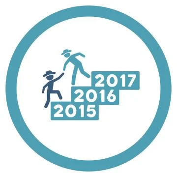 Agent Annual Help Icon Illustrazione stock