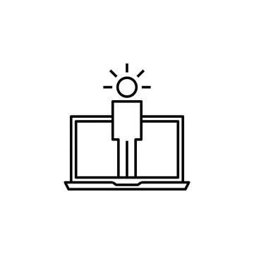 Agent, assistant, intelligence, internet, virtual icon. Element of future Stock Illustration