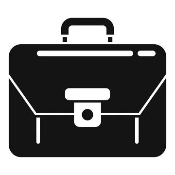 Agent briefcase icon simple vector. Service support Illustrazione stock