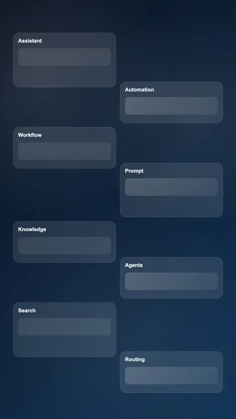 Agent Collaboration Hub Premium Gradient SaaS Interface Vertical Animation Stock Footage 345154538