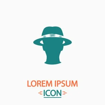 Agent computer symbol Stock Illustration