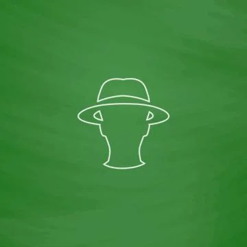 Agent computer symbol Stock Illustration