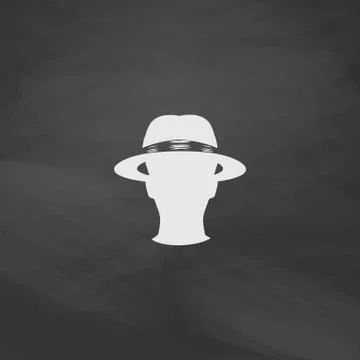 Agent computer symbol Stock Illustration