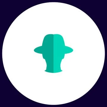 Agent computer symbol Stock Illustration