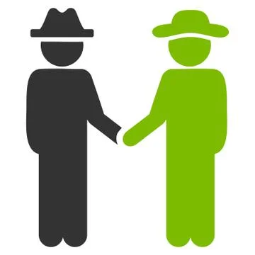 Agent Handshake Icon Stock Illustration