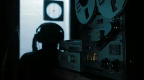 Agent listen wiretap Stock Footage 22261451